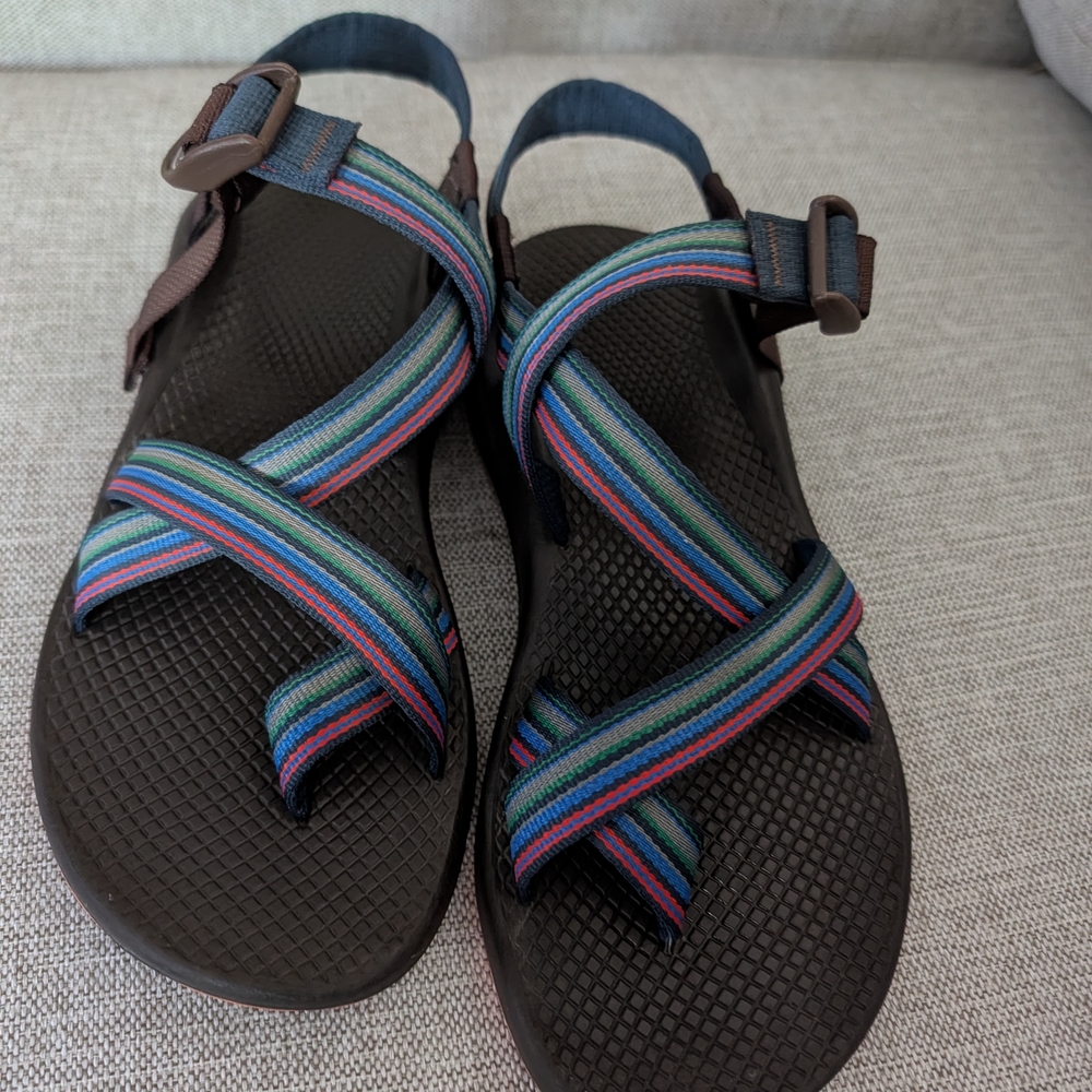 Multicolor Striped Sandals